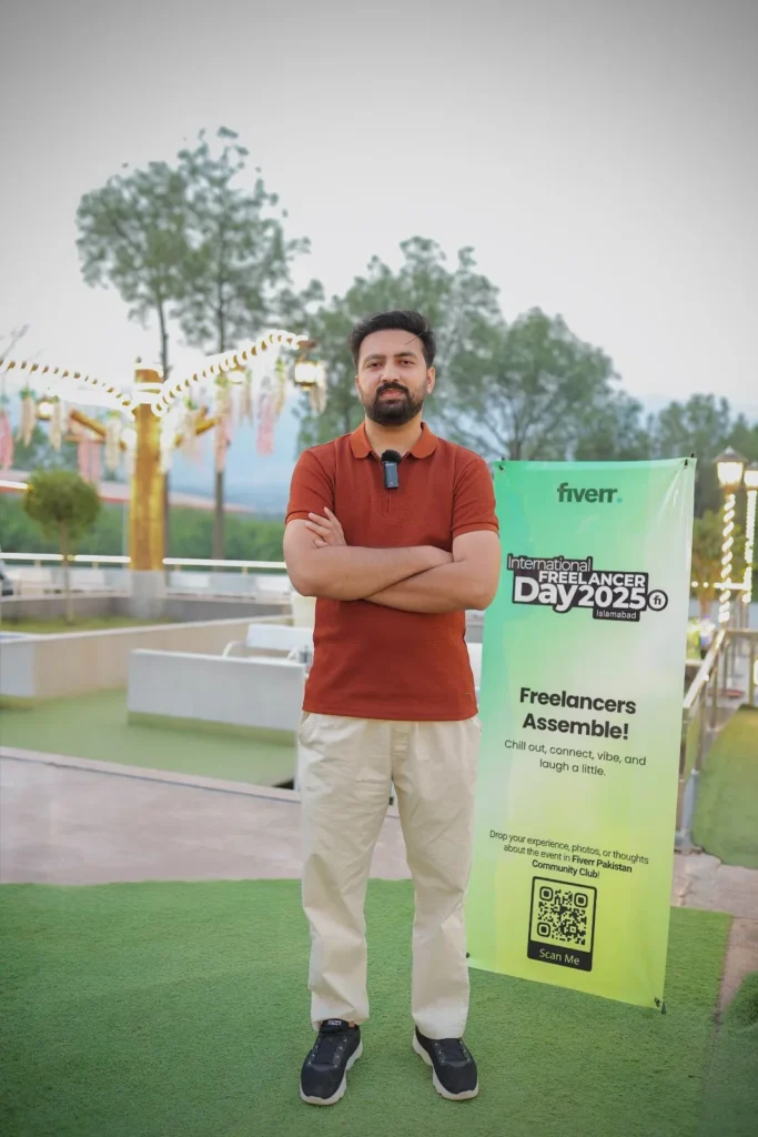Usama Tanveer at Fiverr International Freelancer Day 2025 in Islamabad